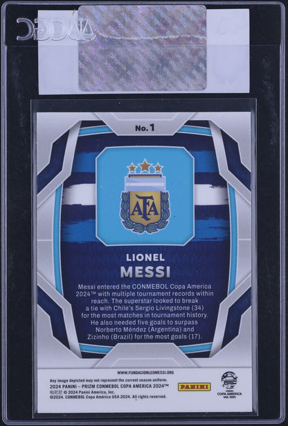 2024 Panini Prizm Copa America Lionel Messi #1 CGC Authentic