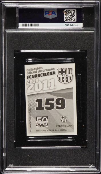 Load image into Gallery viewer, 2010 Panini FC Barcelona Ronaldinho #159 PSA 8 NM-MT
