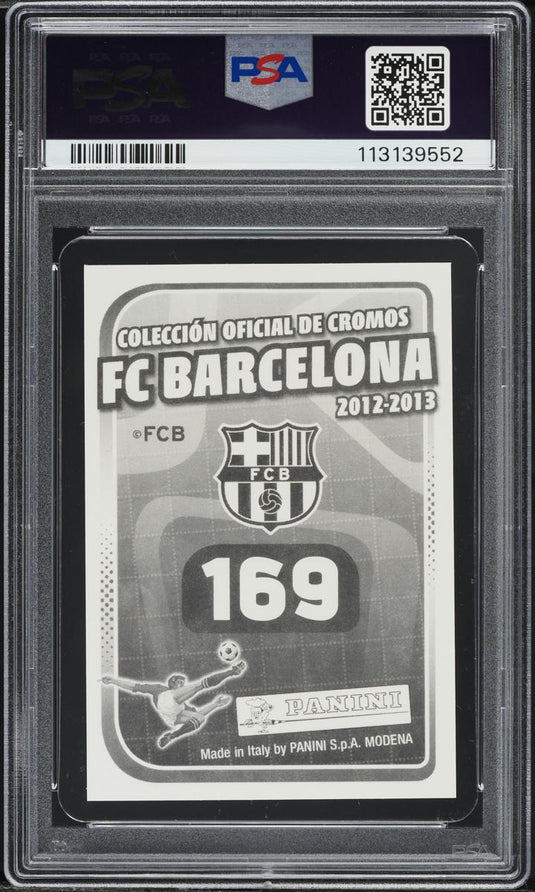 2012 Panini FC Barcelona Top Lionel Messi #169 PSA 8 NM-MT