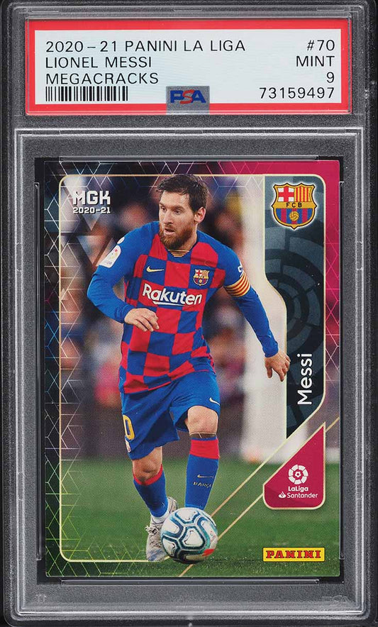 2020 Panini La Liga Mega Cracks Lionel Messi #70 PSA 9 MINT