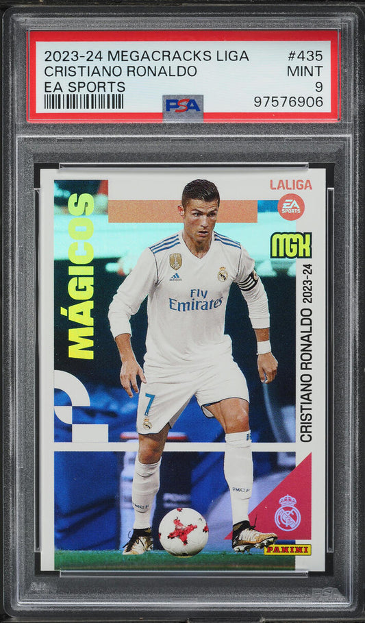 2023 Panini Megacracks Laliga Ea Sports Cristiano Ronaldo #435 PSA 9 MINT