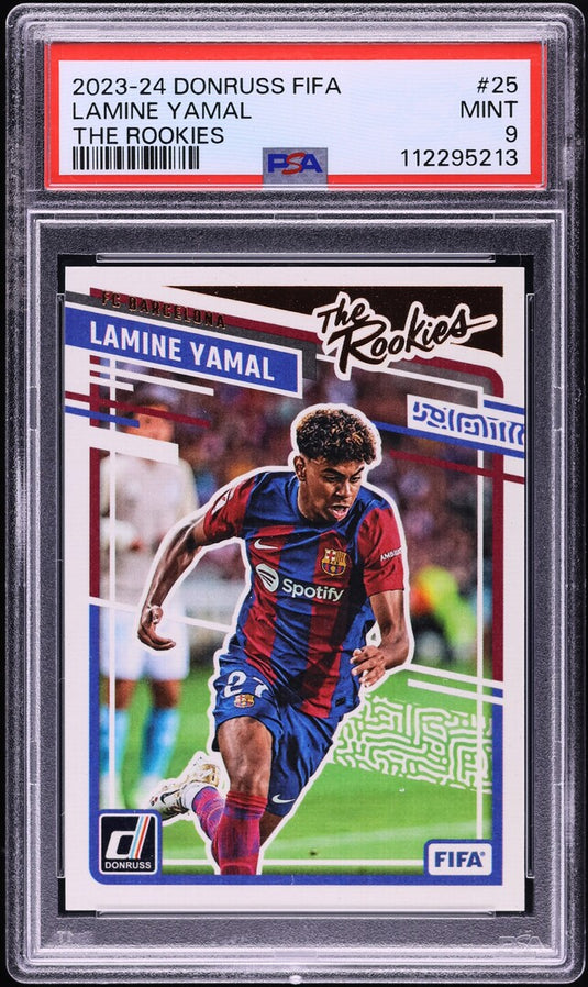2023 Donruss FIFA The Rookies Lamine Yamal Barcelona ROOKIE #25 PSA 9 MINT