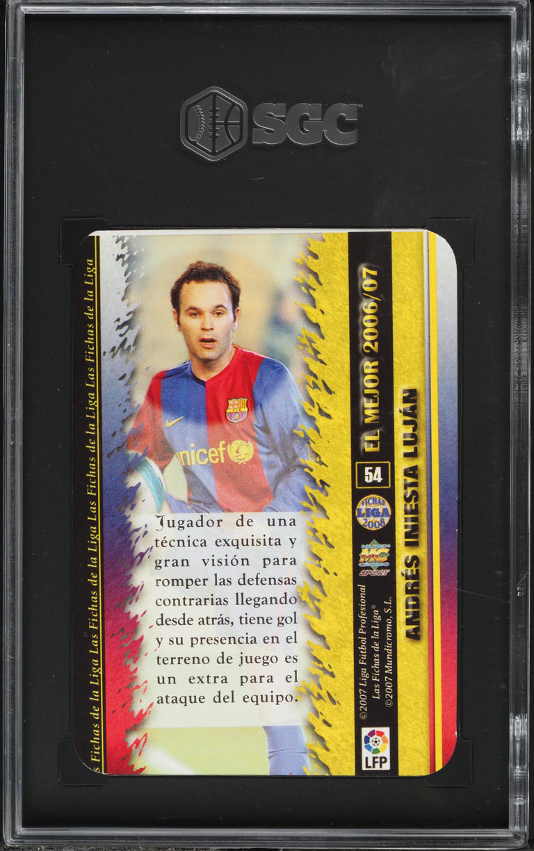 Load image into Gallery viewer, 2007 Mundicromo S.L. Las Fichas De La El Mejor Horizontal Andres Iniesta SGC 6
