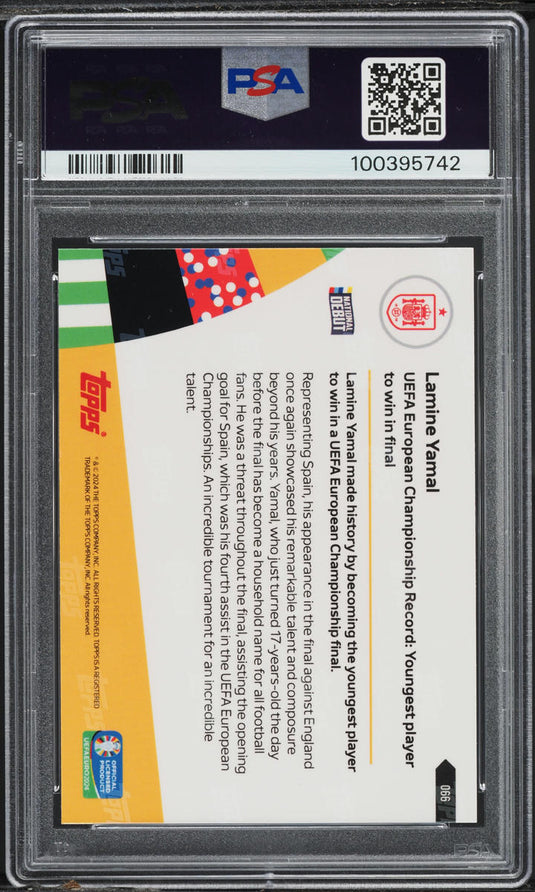 2024 Topps Now UEFA Euro Lamine Yamal ROOKIE