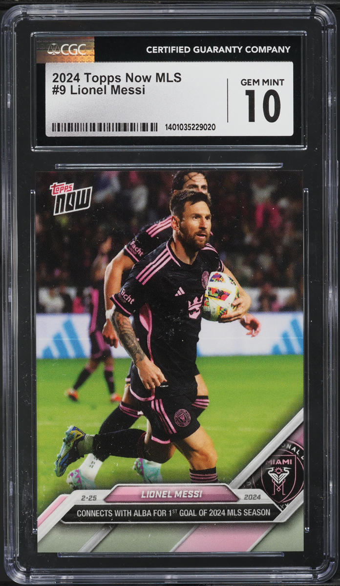 Load image into Gallery viewer, 2024 Topps Now MLS Lionel Messi #9 CGC 10 GEM MINT
