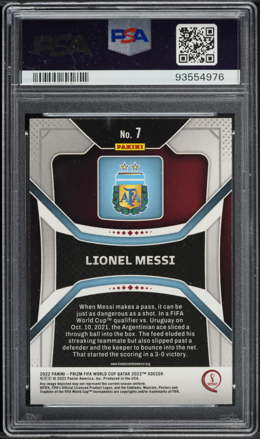 2022 Panini Prizm World Cup Qatar Lionel Messi