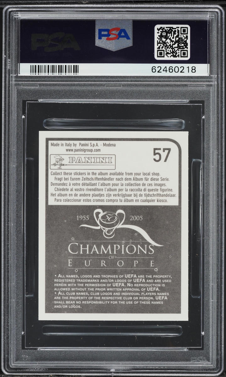 2005 Panini Champions Of Europe Arsenal Thierry Henry #57 PSA 8 NM-MT