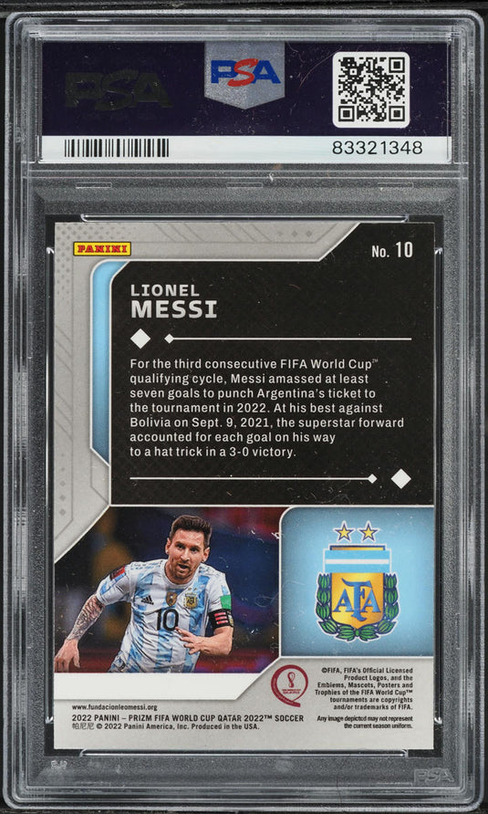 2022 Panini Prizm World Cup Scorers Club Lionel Messi
