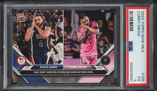 2024 Topps Now MLS Stephen Curry Lionel Messi