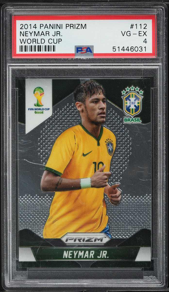 Load image into Gallery viewer, 2014 Panini Prizm World Cup Neymar Jr. #112 PSA 4 VGEX
