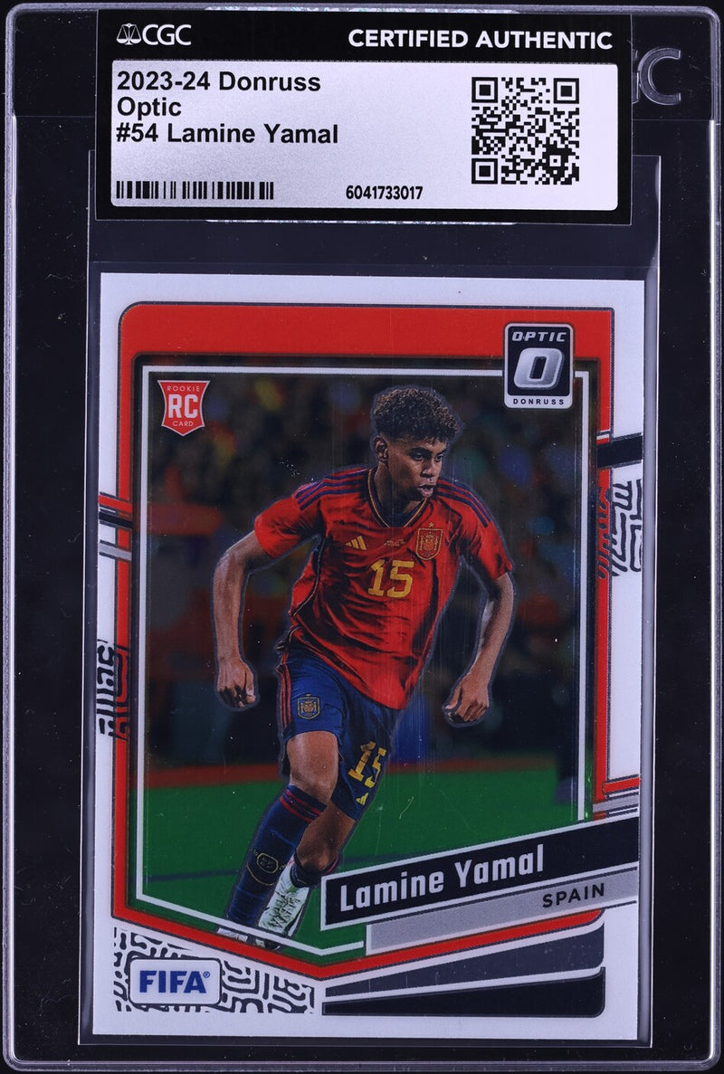 Load image into Gallery viewer, 2023 Donruss Optic Lamine Yamal ROOKIE #54 CGC AUTH
