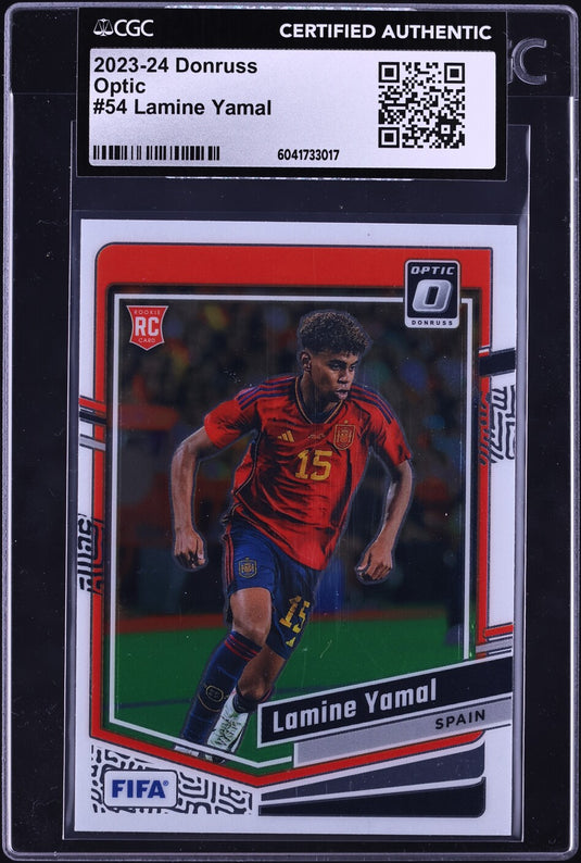 2023 Donruss Optic Lamine Yamal ROOKIE #54 CGC AUTH