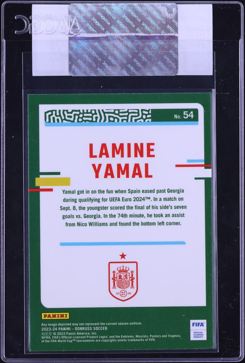 Load image into Gallery viewer, 2023 Donruss Optic Lamine Yamal ROOKIE #54 CGC AUTH
