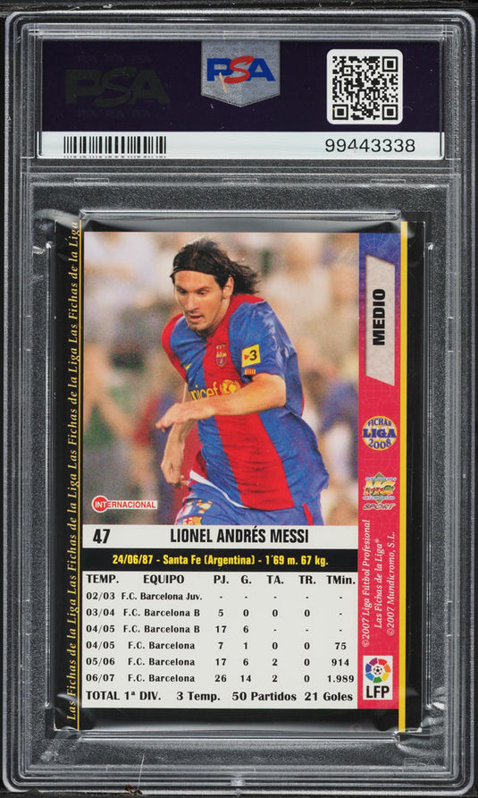 2007 Mundi Cromo Las Fichas De La Liga Lionel Messi