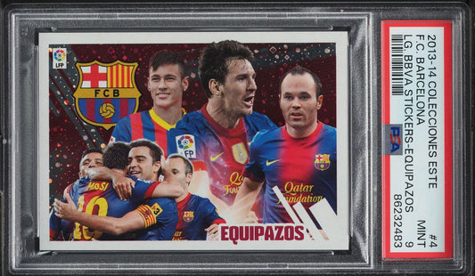 2013 Panini Colecciones Este Equipazos Lionel Messi F.C. Barcelona #4 PSA 9 MINT