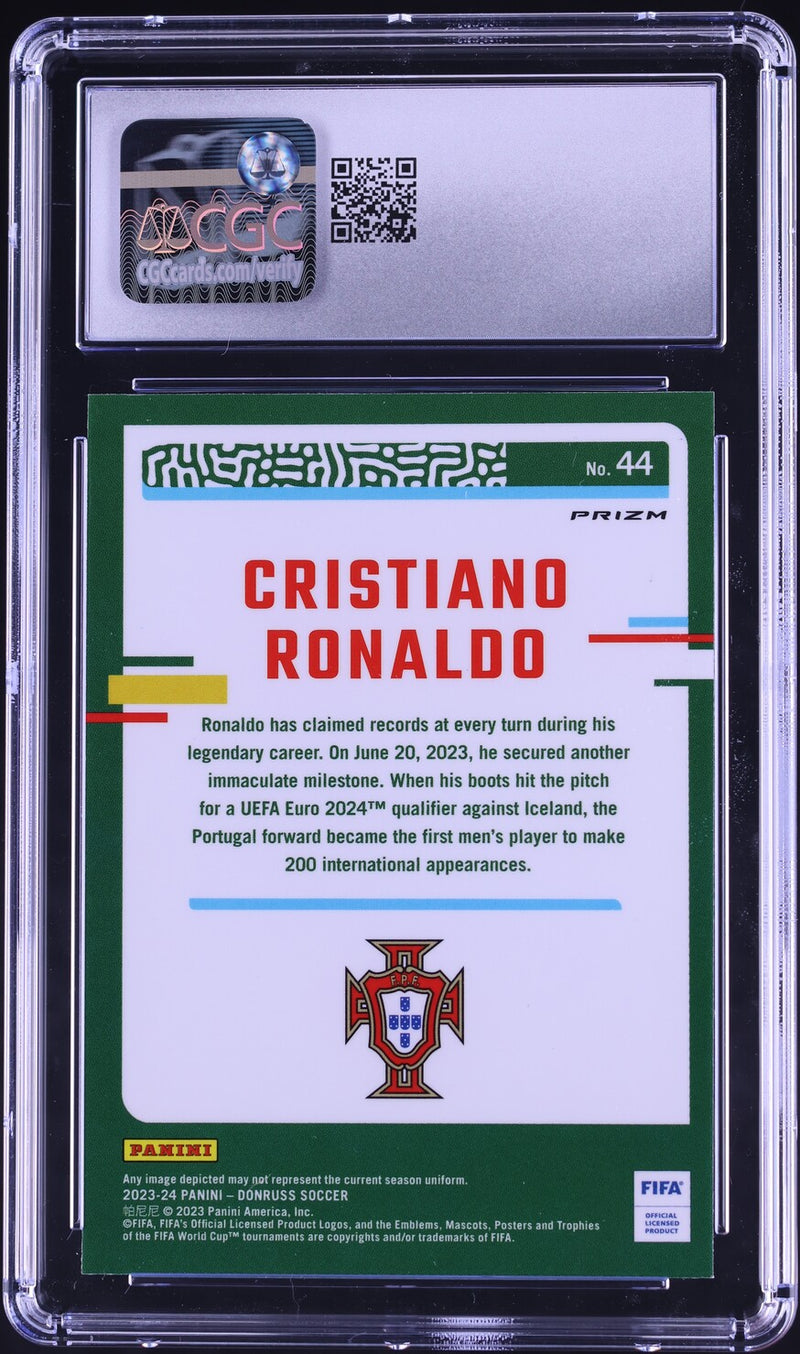 Load image into Gallery viewer, 2023 Donruss Optic Holo Cristiano Ronaldo #44 CGC 9 MINT

