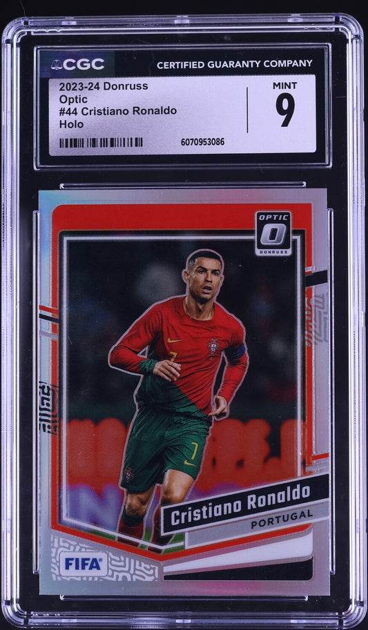2023 Donruss Optic Holo Cristiano Ronaldo #44 CGC 9 MINT