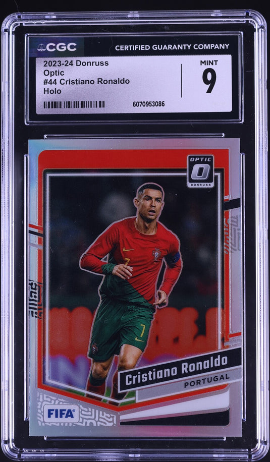 2023 Donruss Optic Holo Cristiano Ronaldo #44 CGC 9 MINT