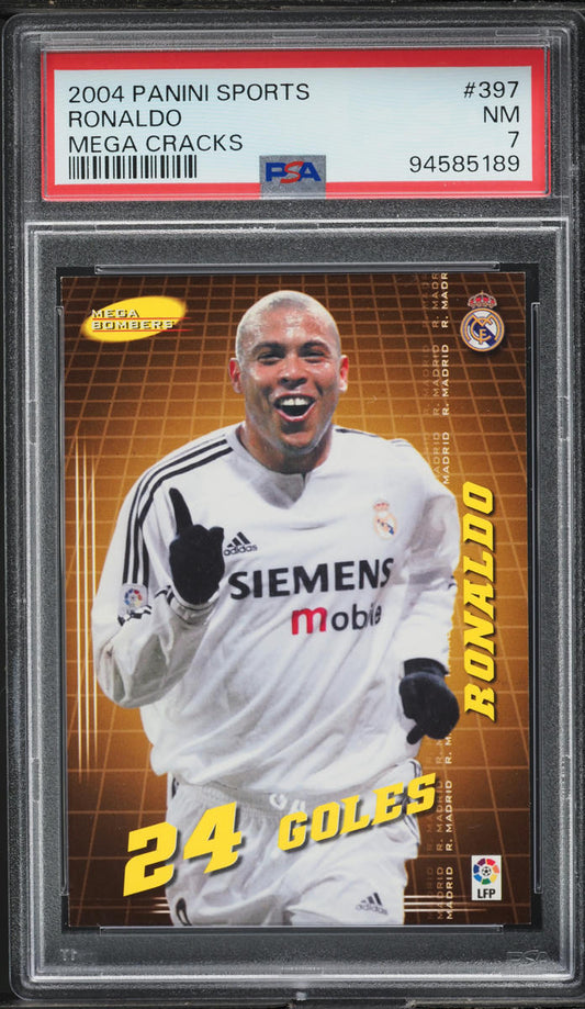 2004 Panini Sports Mega Cracks Ronaldo #397 PSA 7 NRMT