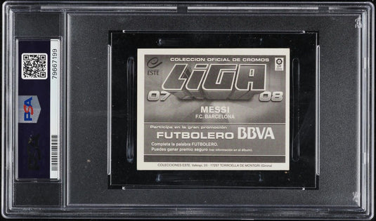 2007 Panini Stickers Colecciones Este Lionel Messi PSA 4 VGEX