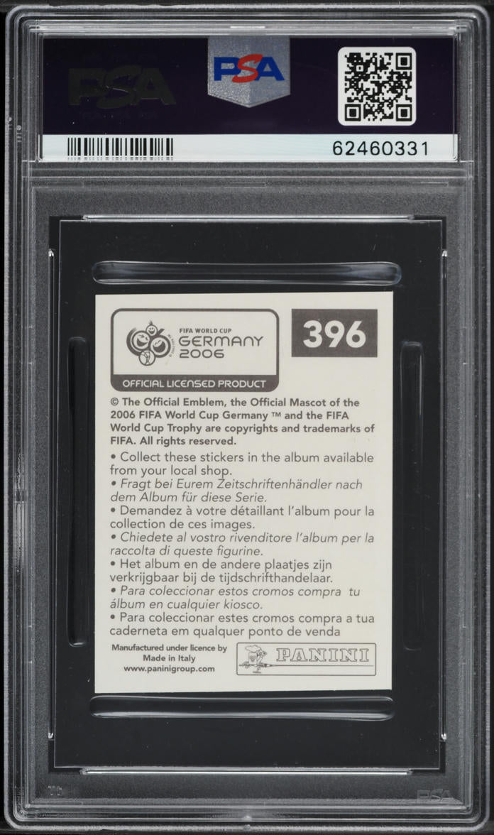2006 Panini World Cup Germany Sticker Ronaldo #396 PSA 9 MINT