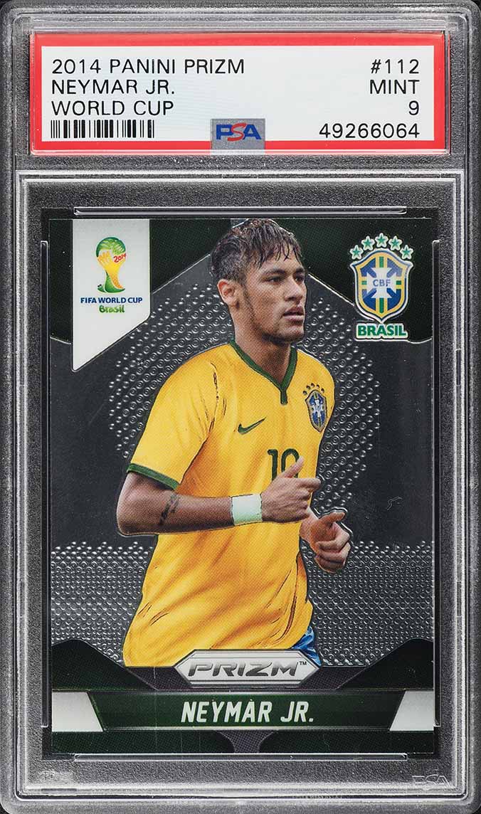 Load image into Gallery viewer, 2014 Panini Prizm World Cup Neymar Jr. #112 PSA 9 MINT
