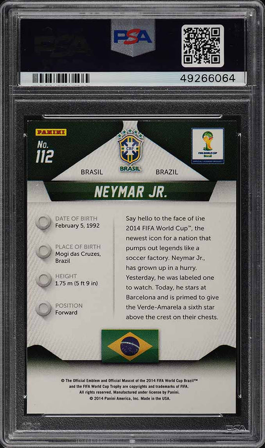 2014 Panini Prizm World Cup Neymar Jr.