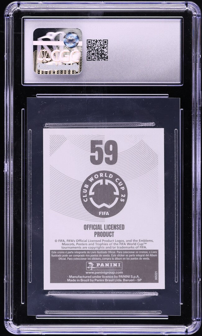 Load image into Gallery viewer, 2025 Panini FIFA Club World Cup Stickers Lionel Messi #59 CGC 8 NM-MT
