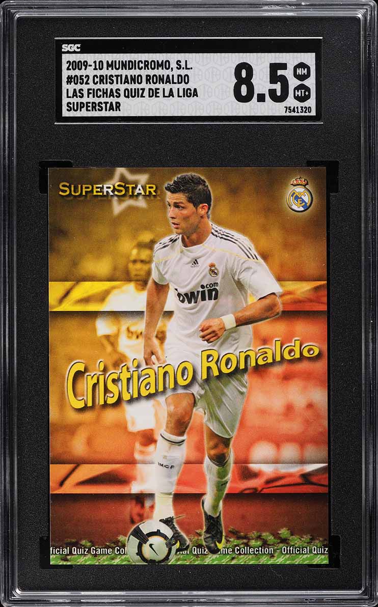 2009 Mundi Cromo Las Fichas De La Liga Superstar Cristiano Ronaldo #52 SGC 8.5