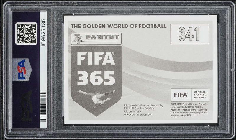 Load image into Gallery viewer, 2021 Panini FIFA 365 Lionel Messi Argentina #341 PSA 8 NM-MT
