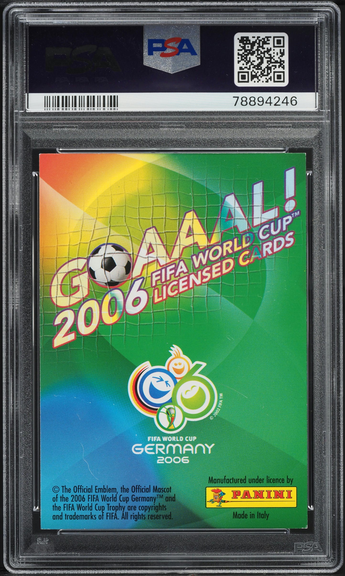 2006 Panini Goaaal! World Cup Germany Cristiano Ronaldo #140 PSA 3 VG