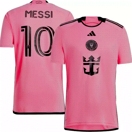 adidas Men's Inter Miami CF 2024 Home Jersey Pink Messi #10