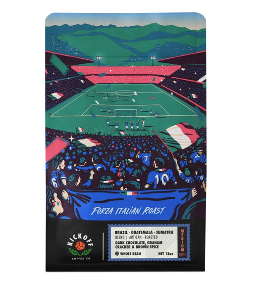 Kickoff Coffee Forza Italian Roast Ground Coffee