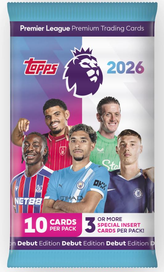 Topps Premier League Debut Edition 2026 Single Pack 10 Cards