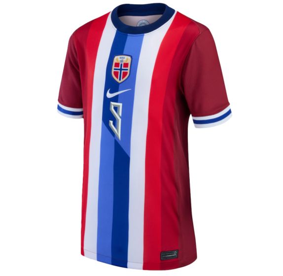Nike Norway Home Youth Jersey Red 2024/25 Haaland #9