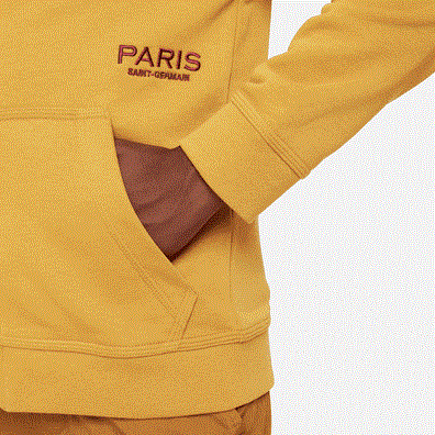 Youth Nike Paris Saint-Germain PSG Full-Zip French Terry Hoodie Gold