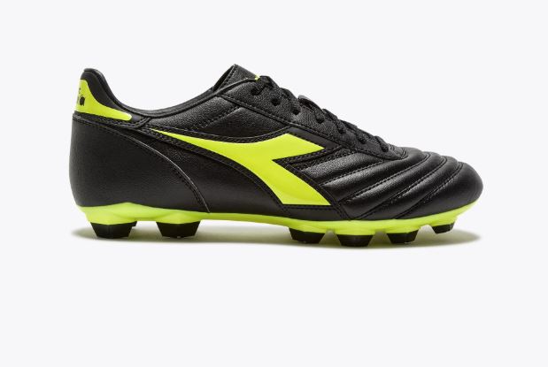 Load image into Gallery viewer, Diadora Brasil Icon R LPU Black Yellow
