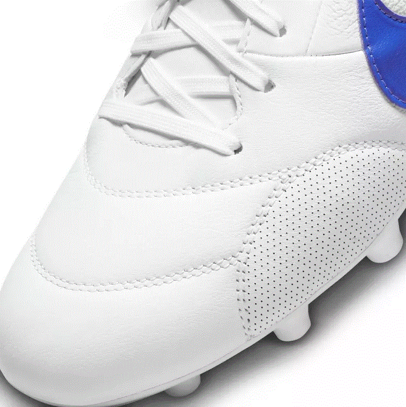Nike Premier 3 FG Firm-Ground Soccer Cleats White Blue Leather