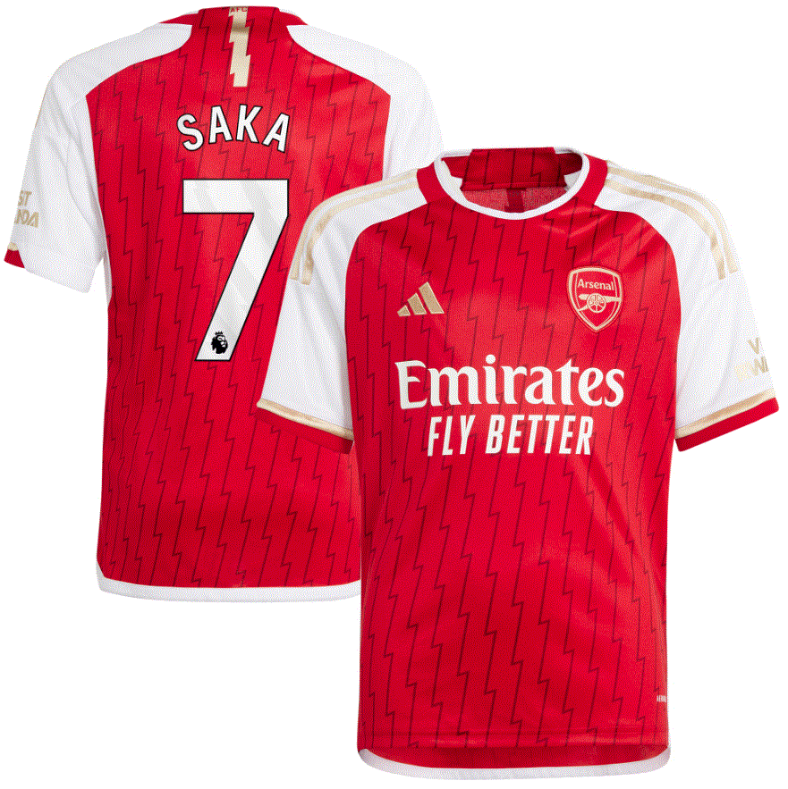 adidas Men's Arsenal 23/24 Home Jersey Saka #7
