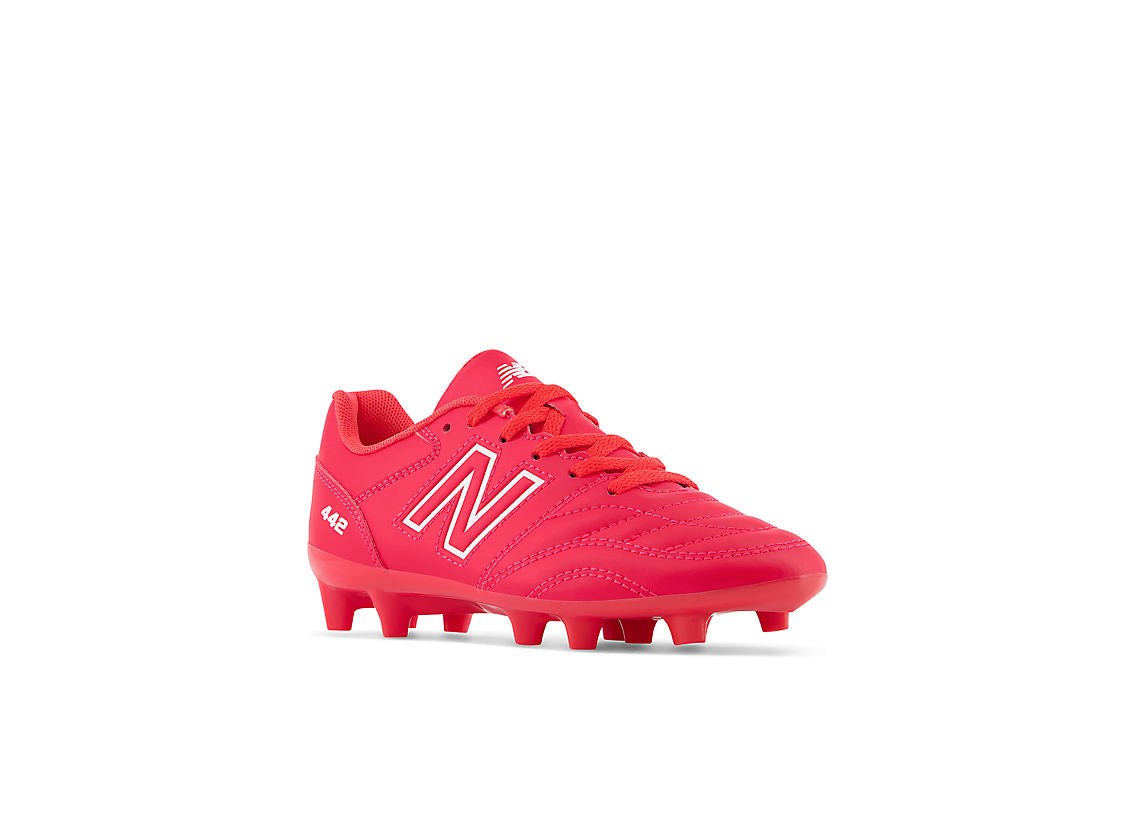 New Balance Youth 442 V2 FG Soccer Cleats Red Wide