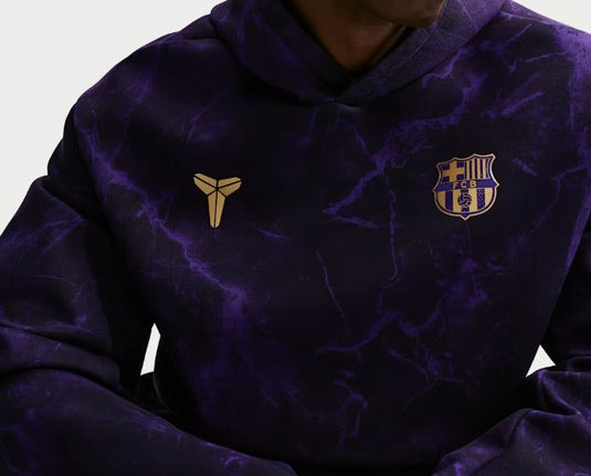 FC Barcelona Away Men's Kobe Soccer Pullover Hoodie