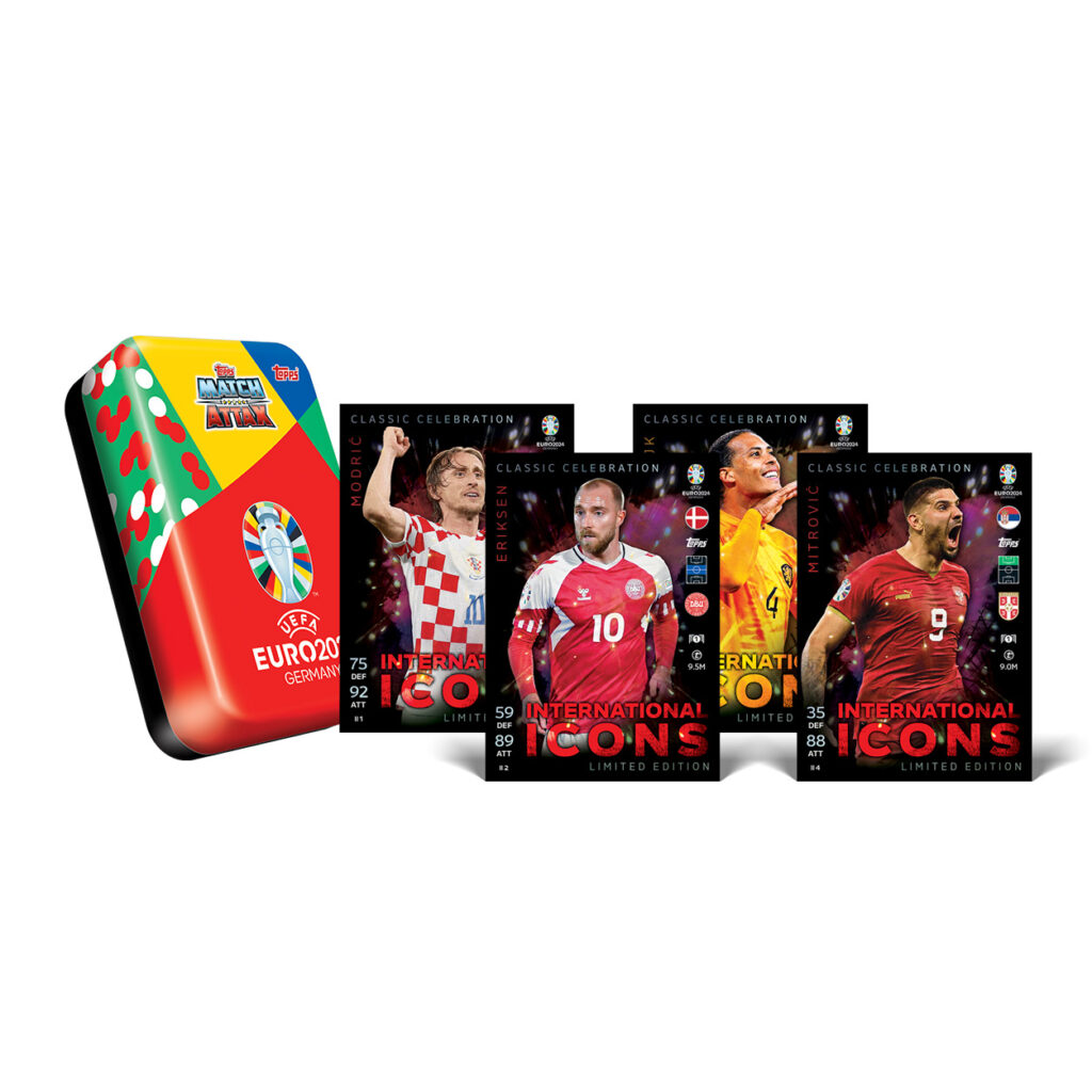 2024 Topps Match Attax UEFA Euro Cards Mega Tin #3 International Icons