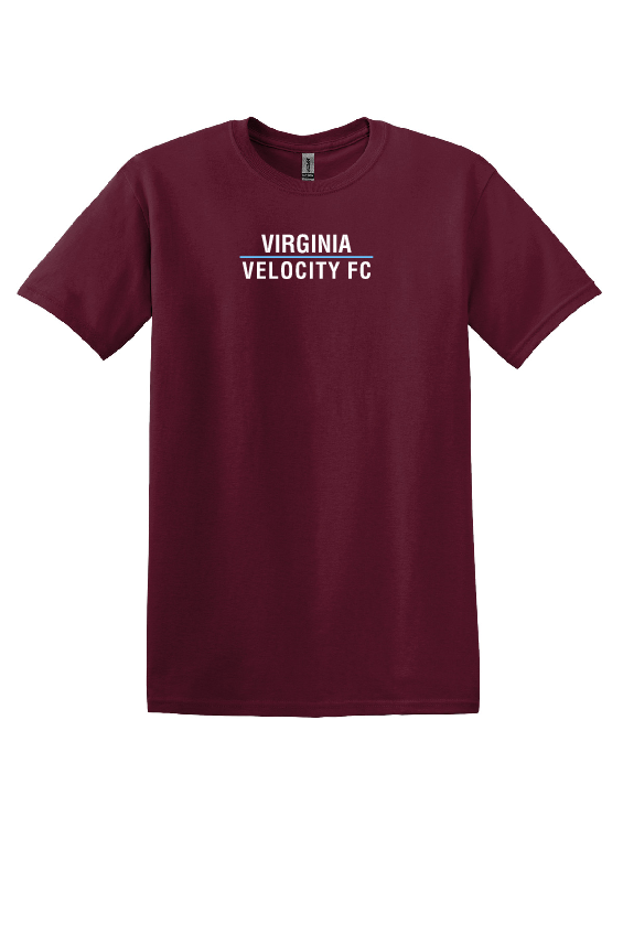 Load image into Gallery viewer, Virignia Velocity FC Spirt T-Shirt Gildan Softstyle
