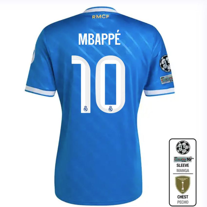 Load image into Gallery viewer, UCL Men's Real Madrid Third Jersey 2025/26 Mbape #10 2025/26 Blue
