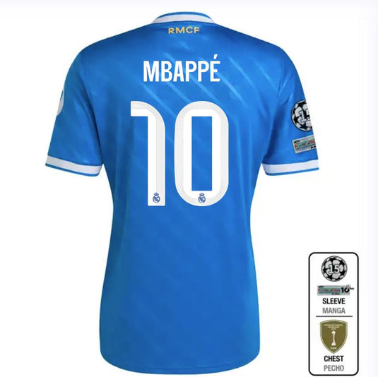 UCL Men's Real Madrid Third Jersey 2025/26 Mbape