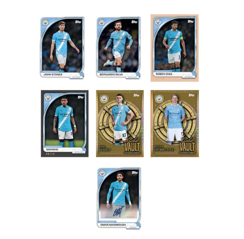 Load image into Gallery viewer, Topps Manchester City Collector Tin 2025/26
