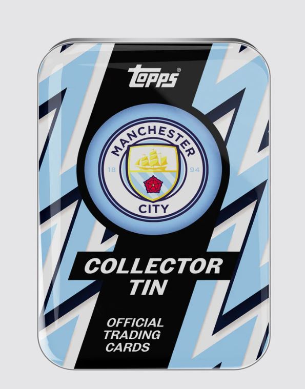 Load image into Gallery viewer, Topps Manchester City Collector Tin 2025/26

