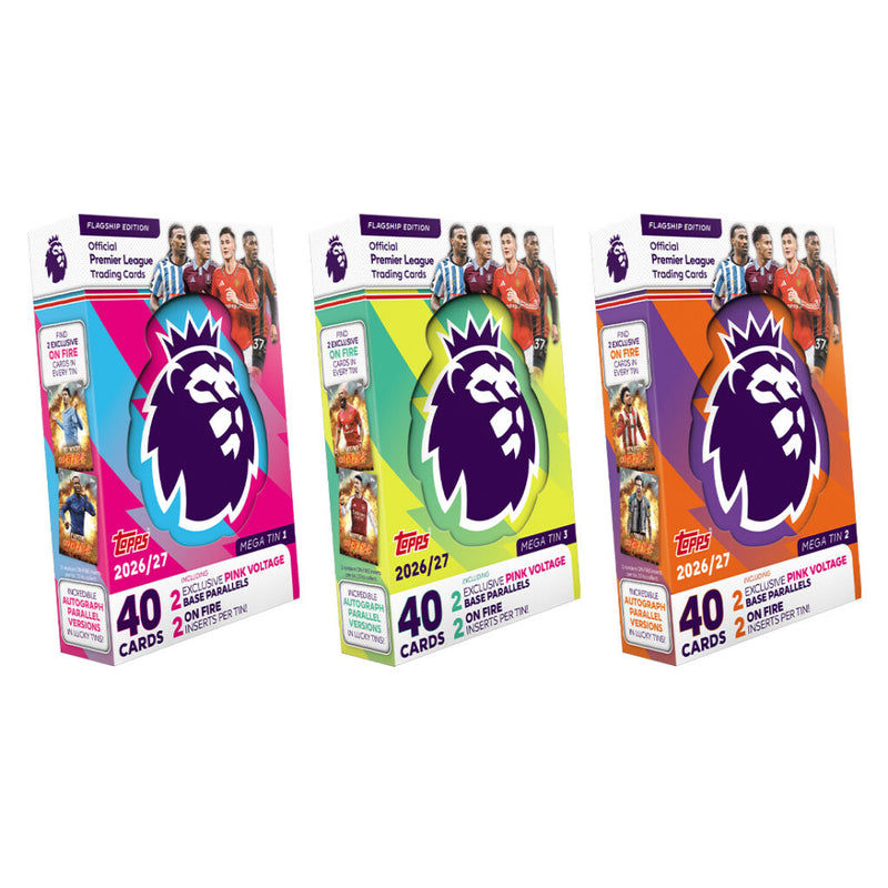 Load image into Gallery viewer, 2026-27 Topps Premier League Flagship Cards Mega tin
