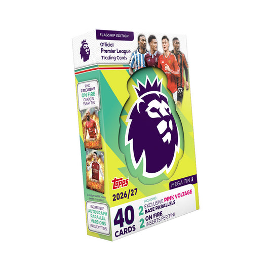 2026-27 Topps Premier League Flagship Cards Mega tin