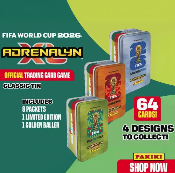 Load image into Gallery viewer, 2026 Panini Adrenalyn XL FIFA World Cup Cards Mega Tins
